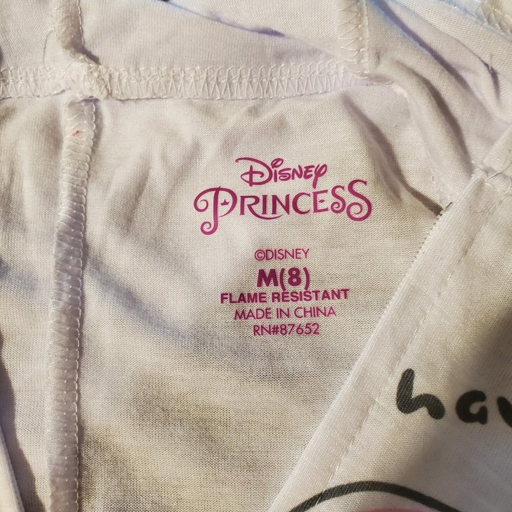 Disney - Girls' The Little Mermaid Pajama Romper White - Picture 4 of 7